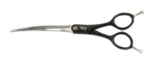 Picture of Yento Sparkle Series Curved Scissors Black 16.5cm